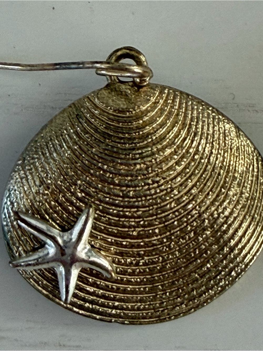 Gold-Tone Starfish Shell Earrings - Women Accessories